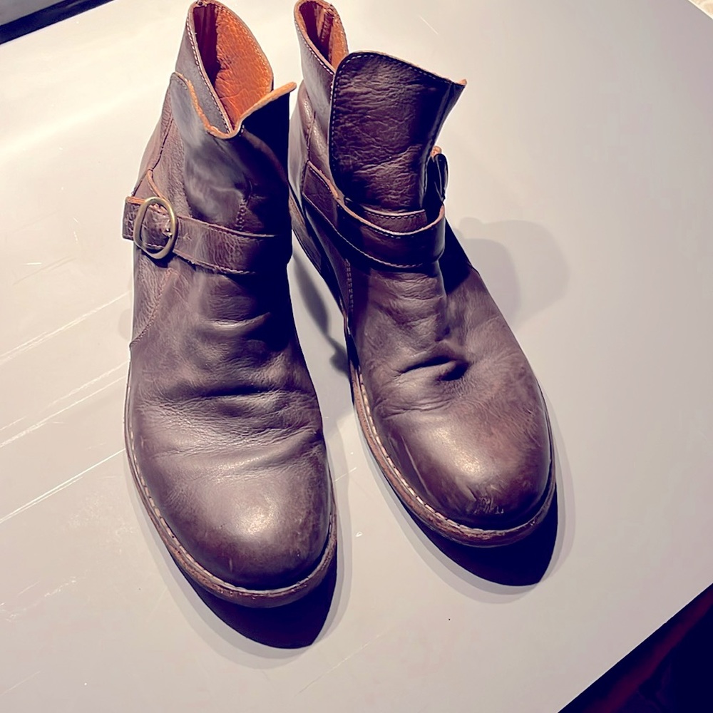 Leather Moto Boots